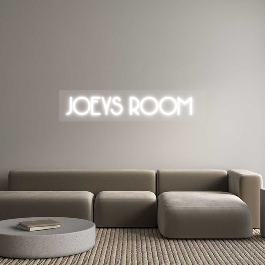 Custom Neon: JOEYS ROOM