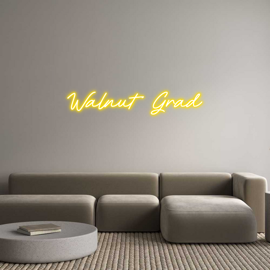 Custom Neon: Walnut Grad