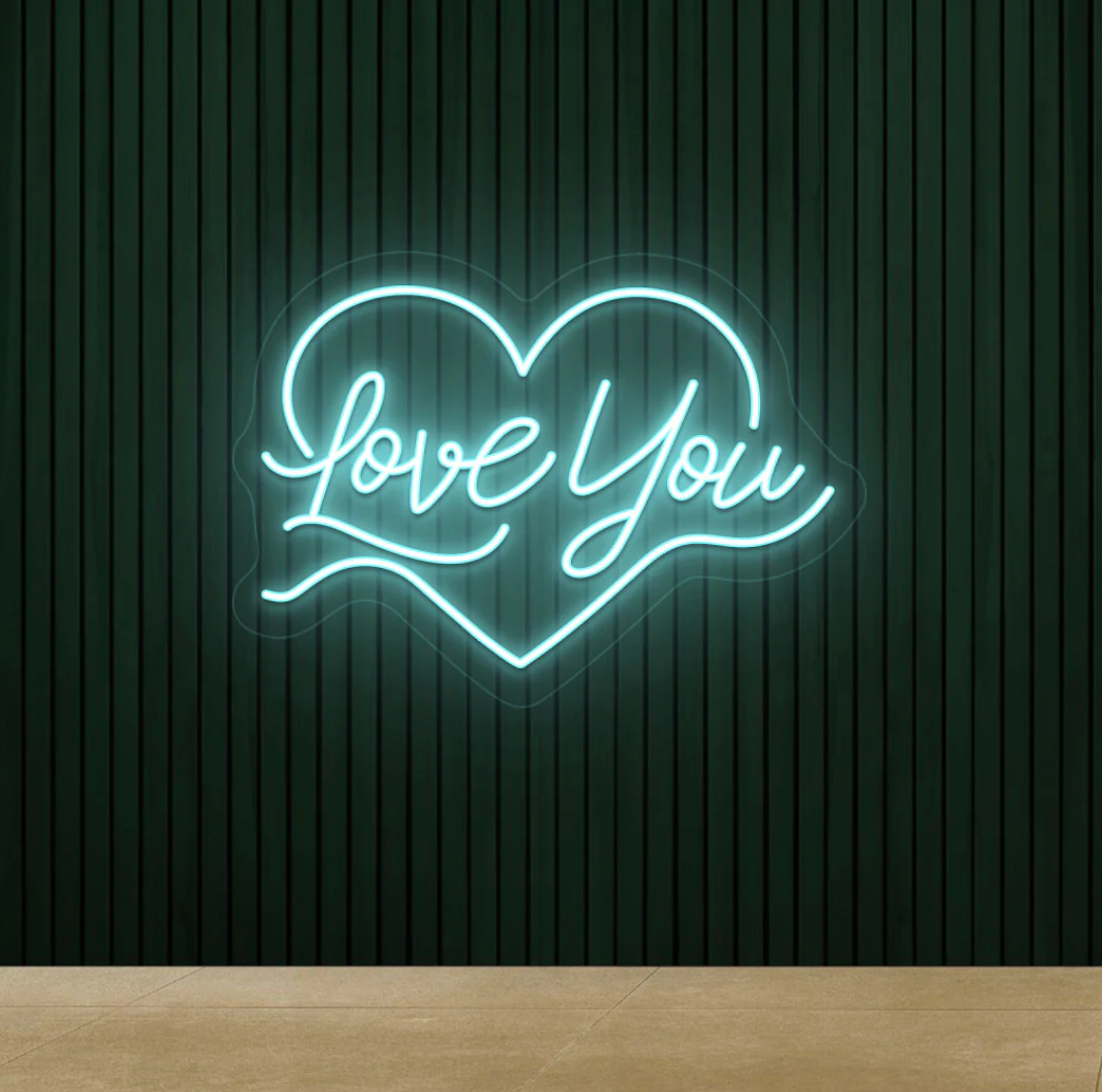 Love You Inside Heart Neon Sign