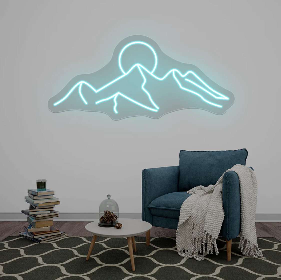 Mountain Range Neon Sign